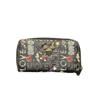 Black Mickey Mouse Women’s Wallet 8” W X 4” L